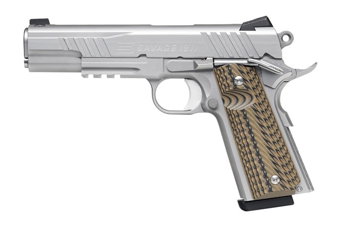1911 GOVT STAINLESS RAIL Handguns Semi Auto