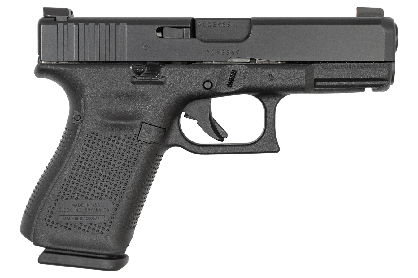 19M 9mm 15-Round Pistol with Ameriglo Bold Sights and Extended Slide Lock (Made