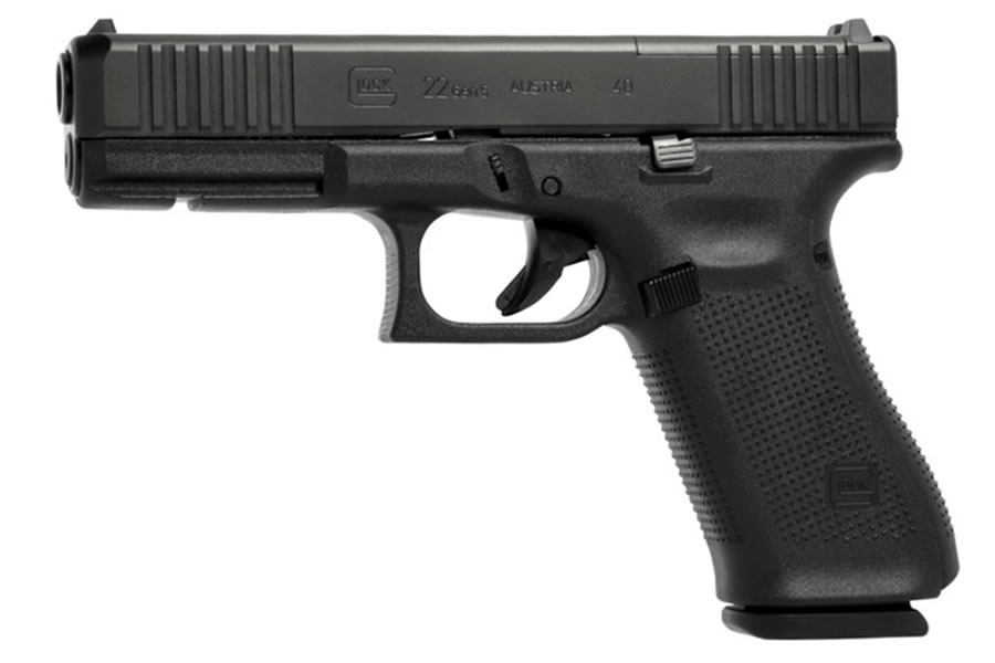 22 MOS Gen5 40 S&W Pistol with Front Serrations