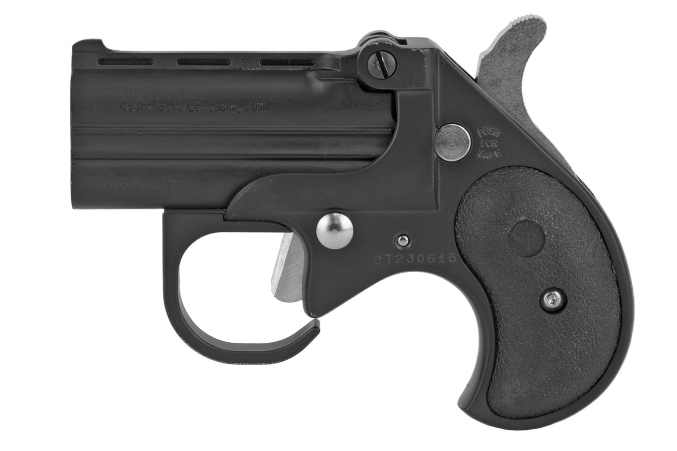 22 WMR Big Bore Derringer Guardian Package with Black Finish and Black Grips
