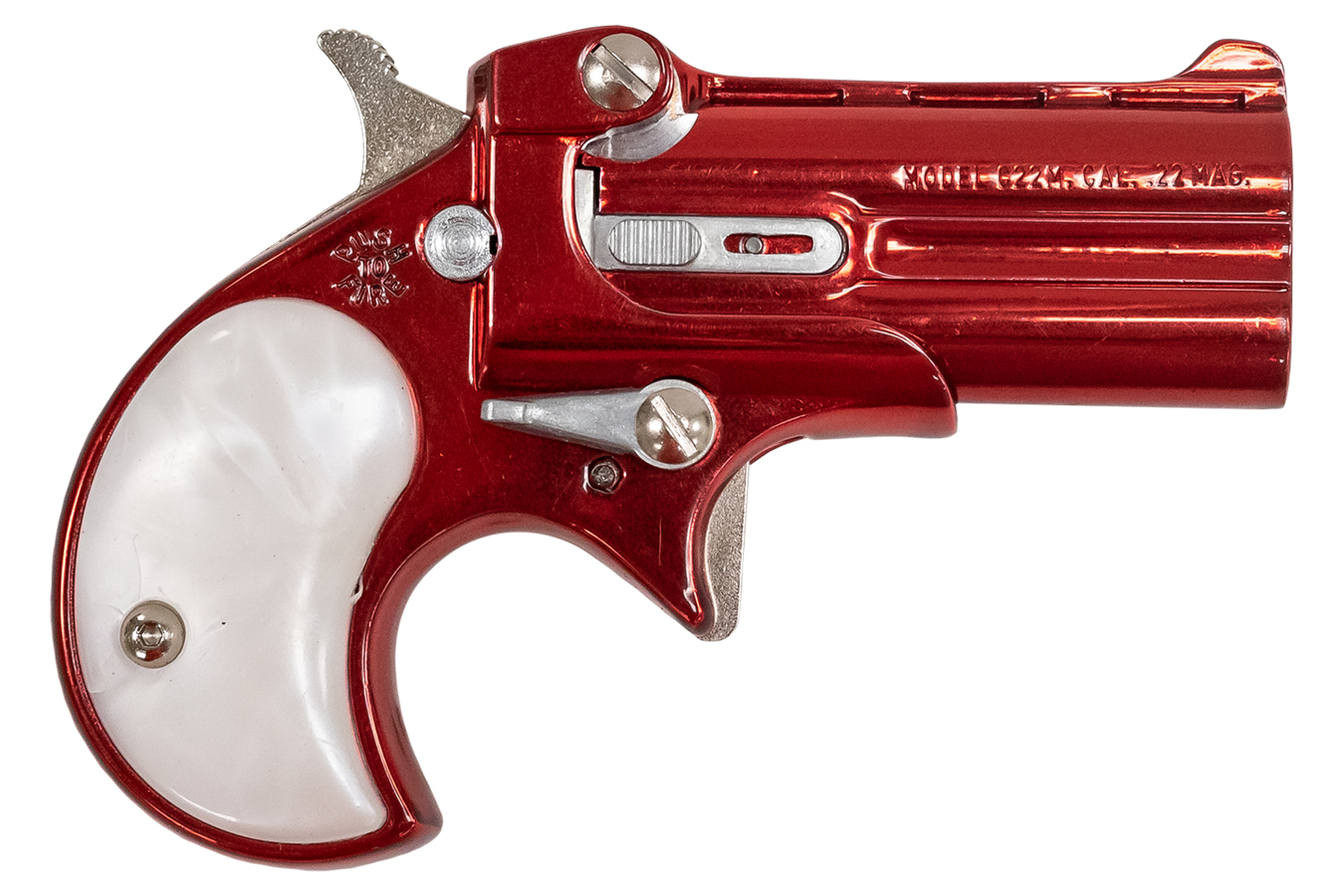 22 WMR Classic Derringer with Ruby Red Finish and Pearl Grips