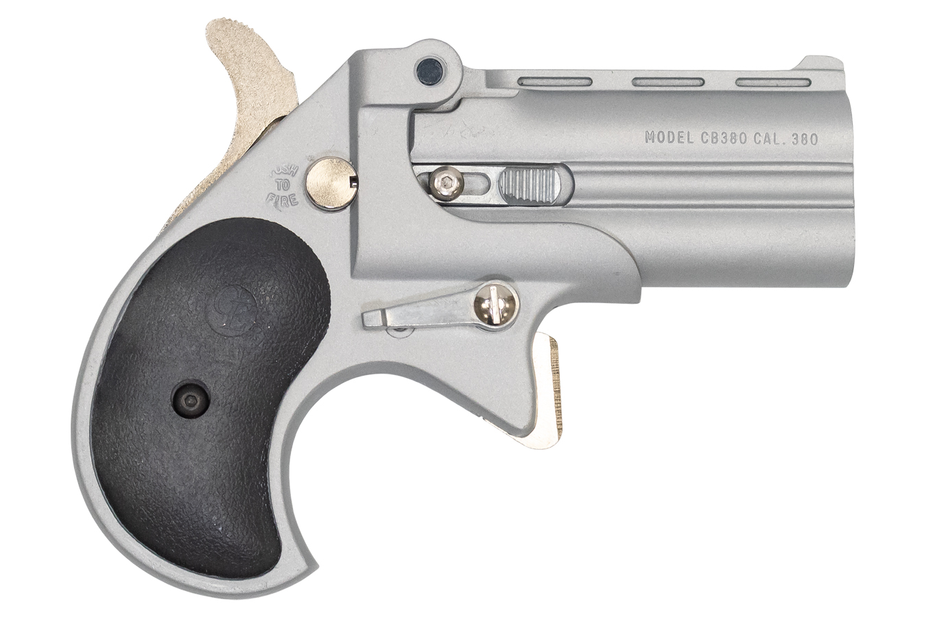 380 ACP Derringer with Satin Nickel Cerakote Finish