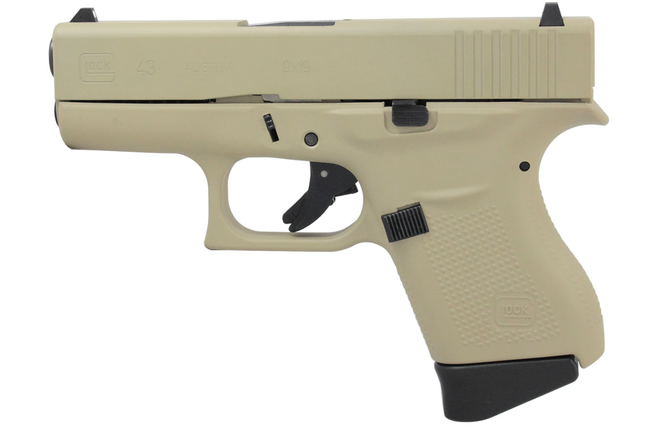 43 9mm Desert Sand Single Stack Pistol