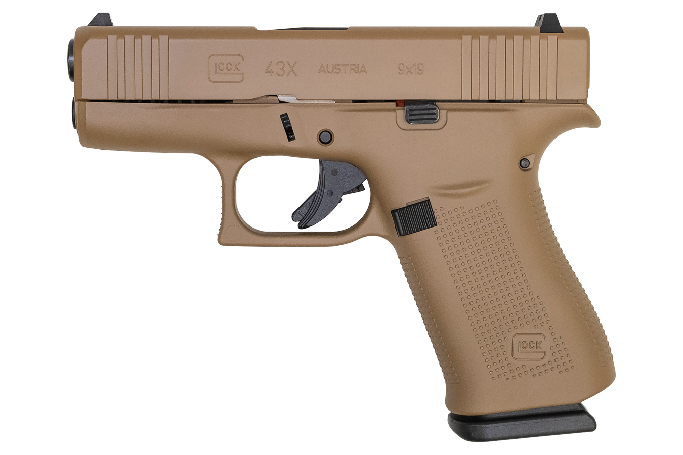 43x 9mm 10-Round Pistol with Dark Earth Cerakote Finish