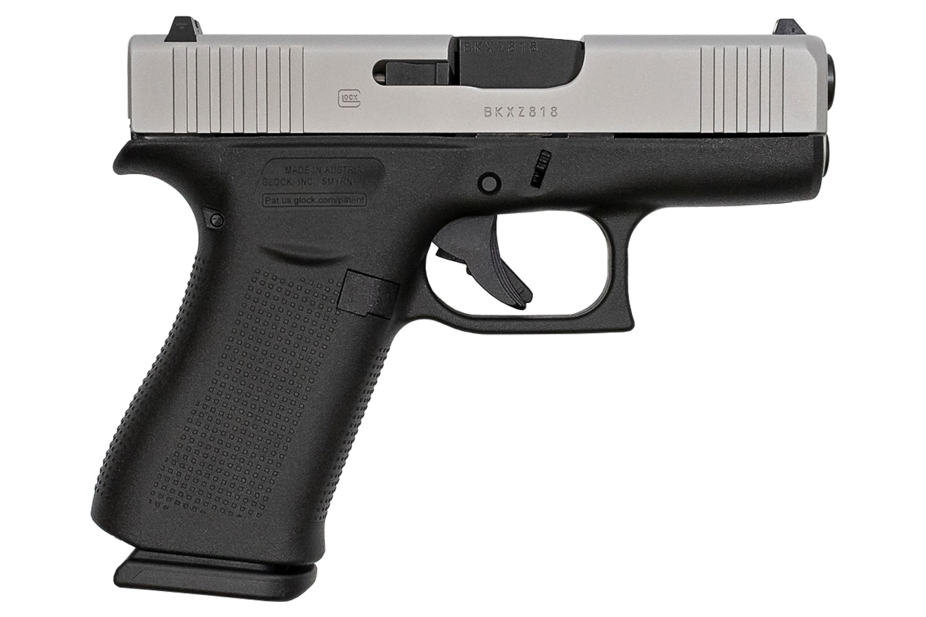 43X 9mm 10-Round Pistol with Silver Slide