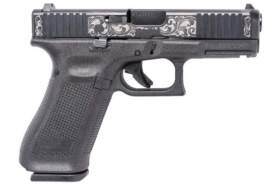 45 9mm Pistol with Engraved Slide