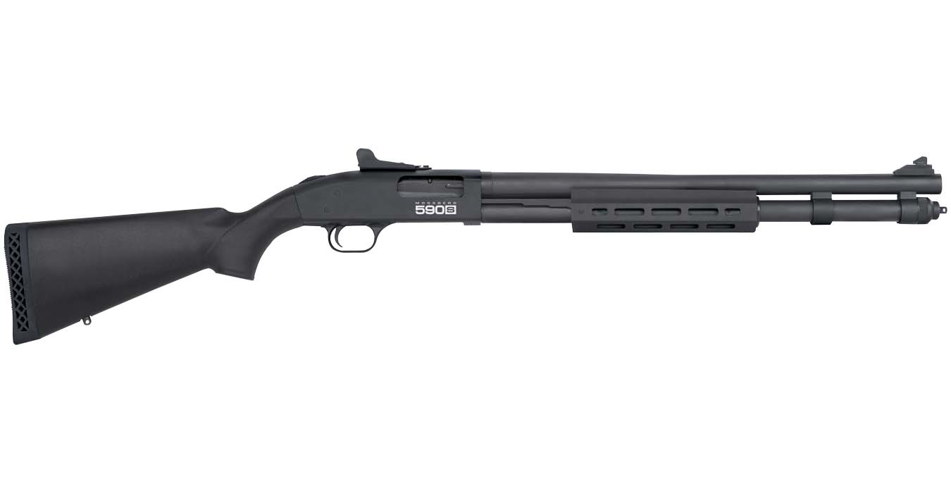 590S Tactical 12 Gauge Pump-Action Shotgun with Black Synthetic Stock and Ghost Ring Sight