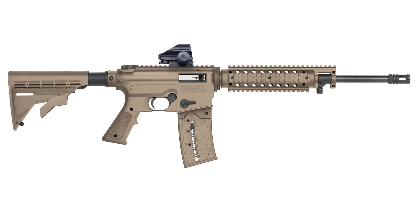 715T 22LR Rimfire Rifle with Flat Dark Earth Finish and 1x Green Dot Sight