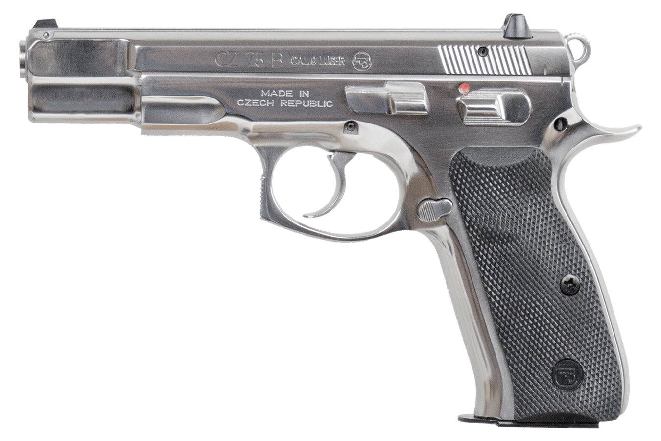 75 B 9mm Pistol with High Polished Stainless Finish
