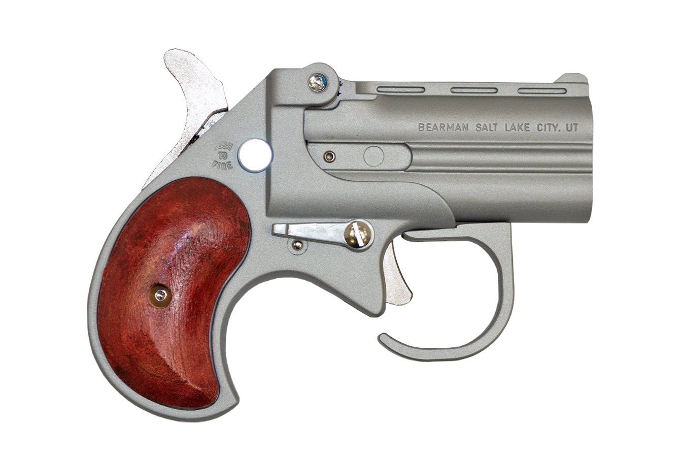 9mm Big Bore Derringer Guardian Package with Satin Finish and Rosewood Grips
