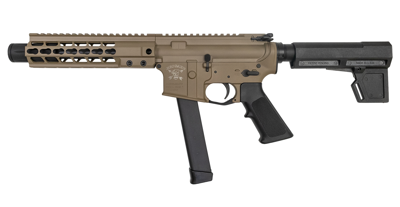9mm Flat Dark Earth Battle Pistol with KeyMod Rail and Forged Lower Receiver