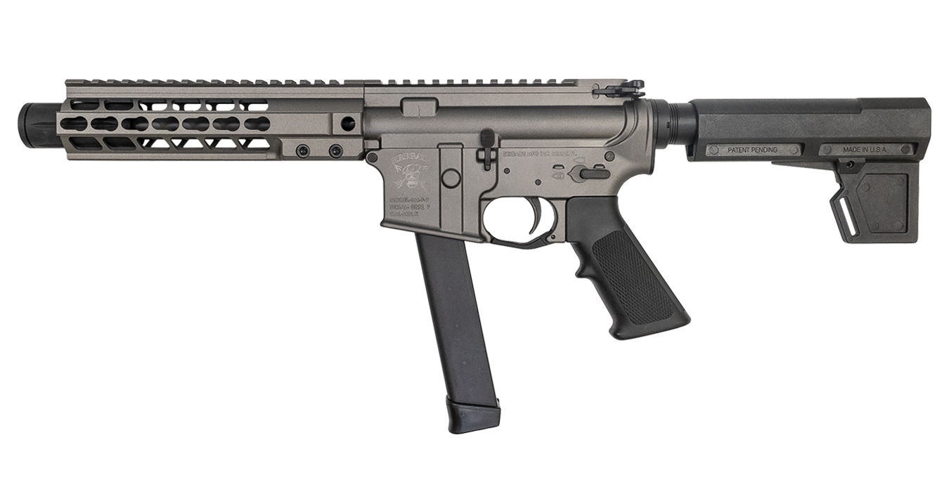 9mm Tungsten Cerakote Battle Pistol with KeyMod Rail and Forged Lower Receiver