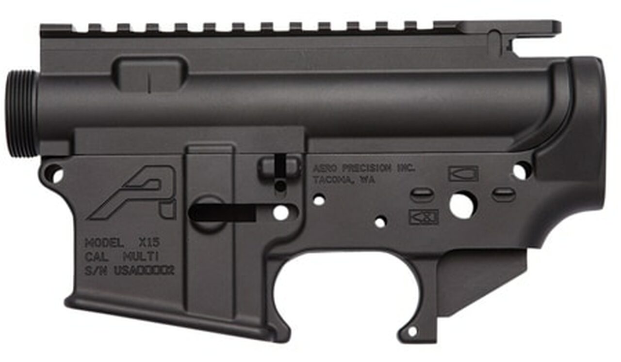 Aero Precision AR-15 Stripped Receiver Set, Black