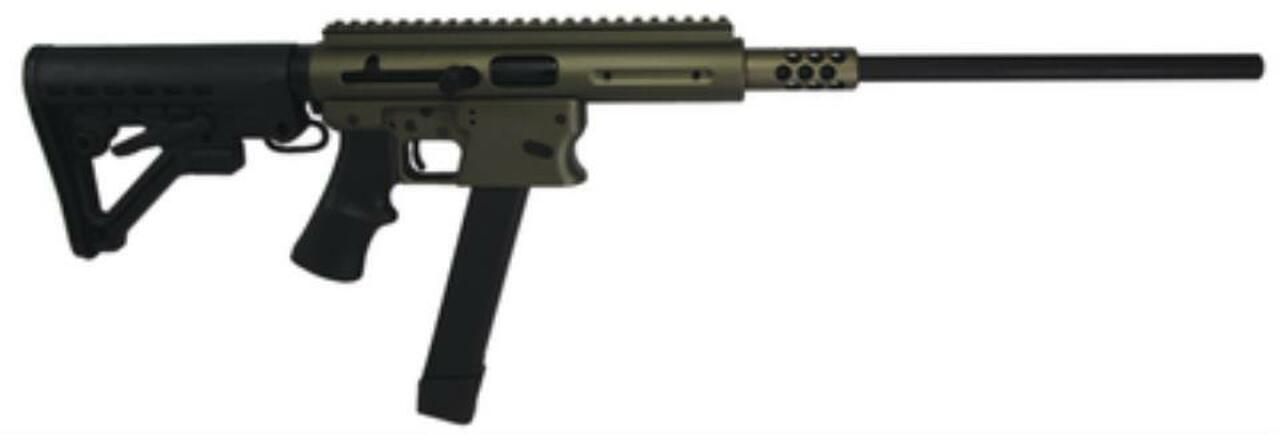 Aero Survival Rifle.40 Smith & Wesson 16.25″ Barrel 4x Scope AR Collapsible Stock Olive Drab Green 15rd