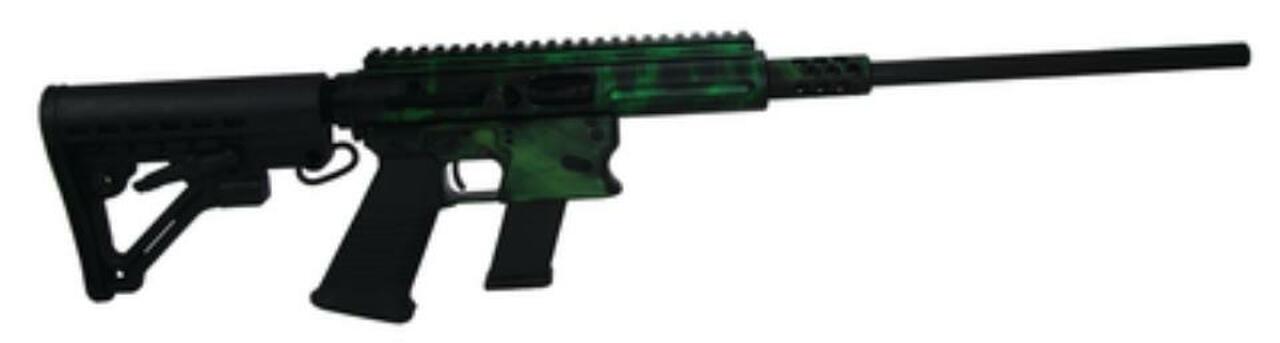 Aero Survival Rifle 9mm 16.25″ Barrel 4x Scope AR Collapsible Stock Tiger Green 15rd