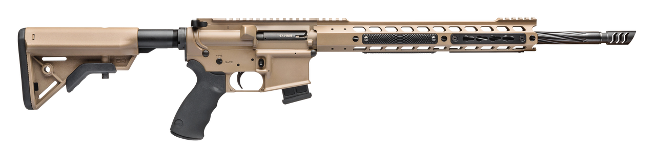 ALEXANDER ARMS LLC Tactical 17 HMR 18″, Flat Dark Earth SopMod B5 Stock, 10 rd