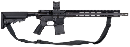 ALG Defense El Jefe 223 Remington/5.56x45mm, 16.25″ Barrel, Black, Warner & Swasey Red Dot Sight, M-Lok Handguard, 30rd