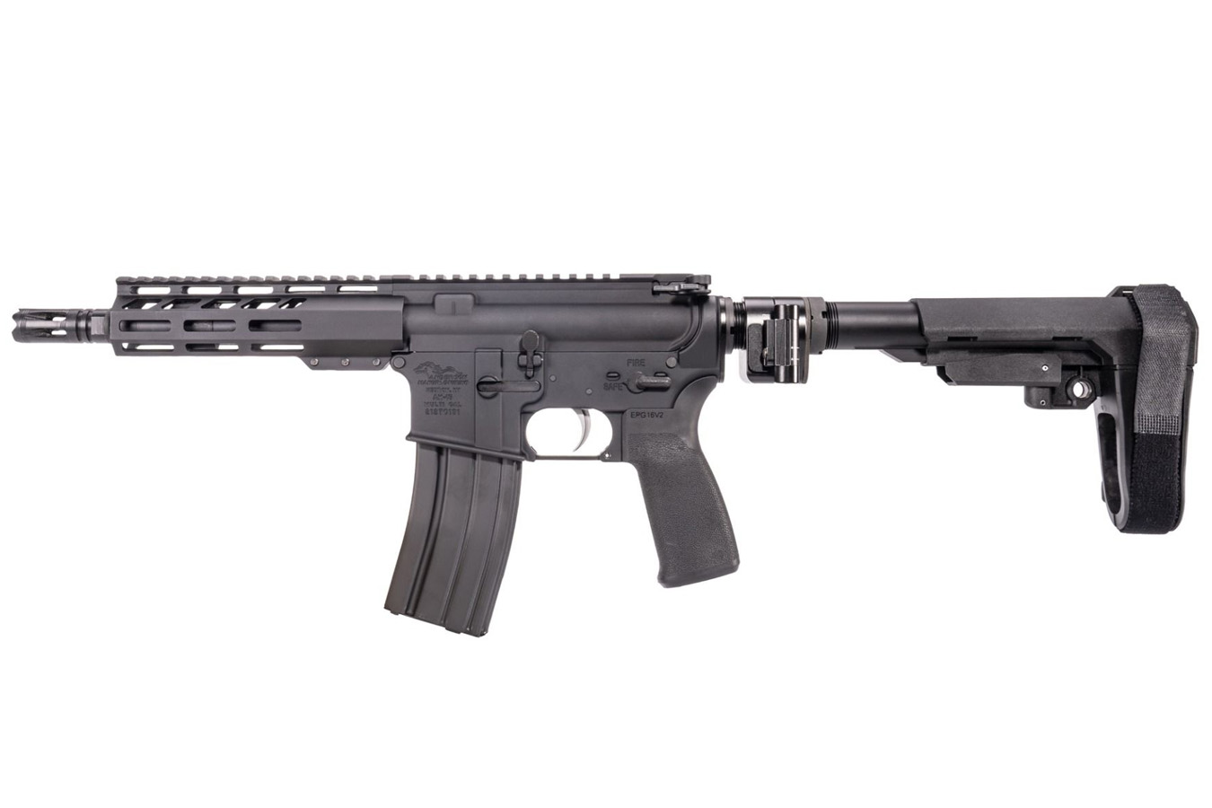 AM-15 300 Blackout AR-15 Pistol with Sylvan Arms Side Folder and SBA3 Pistol Brace