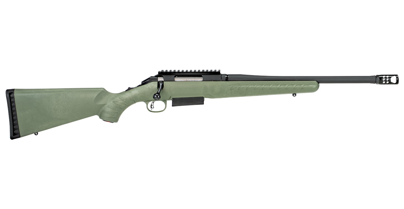 American Predator 450 Bushmaster Bolt-Action Rifle with Moss Green Stock
