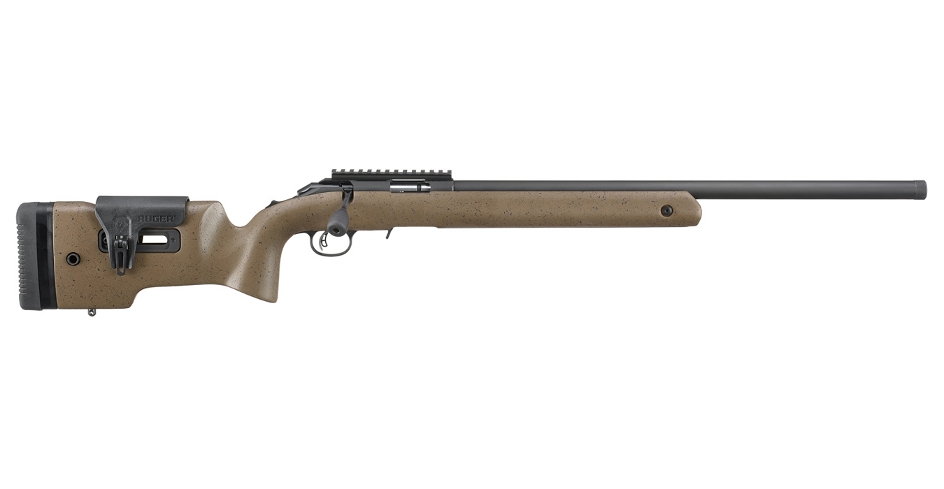 American Rimfire Long Range Target 22LR Bolt-Action Rifle with Brown Laminate Stock and Threaded Barrel