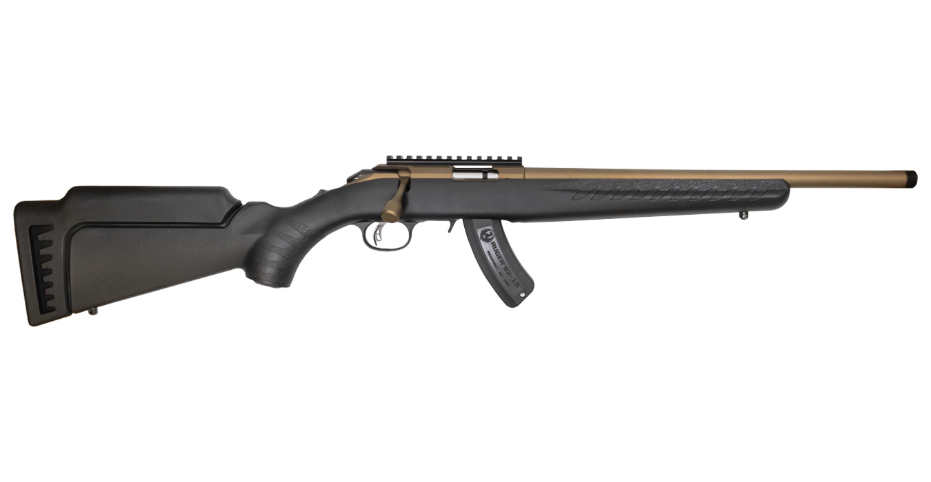 American Rimfire Mini Ranch 17 HMR Bolt-Action Rifle with Burnt Bronze Threaded Barrel