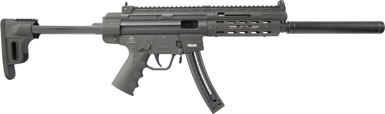 American Tactical, GSG-16, Semi-automatic, 22 LR, 16.25″ Barrel, Black, Synthetic, M-Lok Handguard, 22Rd