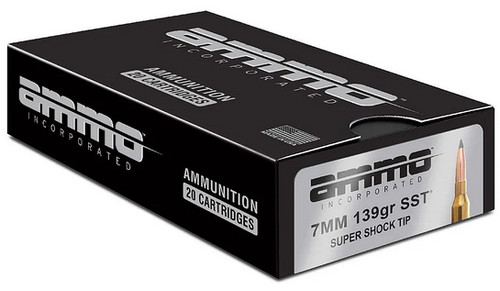 Ammo Inc 7mm Remington Magnum, 139gr, Super Shock Tip, 20rd Box