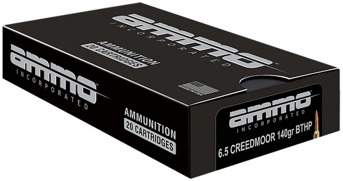 Ammo Inc Match 6.5 Creedmoor, 140gr, Boat Tail Hollow Point, 20rd Box