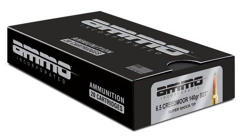 Ammo Inc Signature Hunting 6.5 Creedmoor, 140gr, Super Shock Tip, 20rd Box
