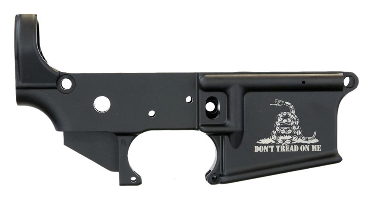 Anderson Don”t Tread On Me Stripped Lower, Multi-Cal, Black