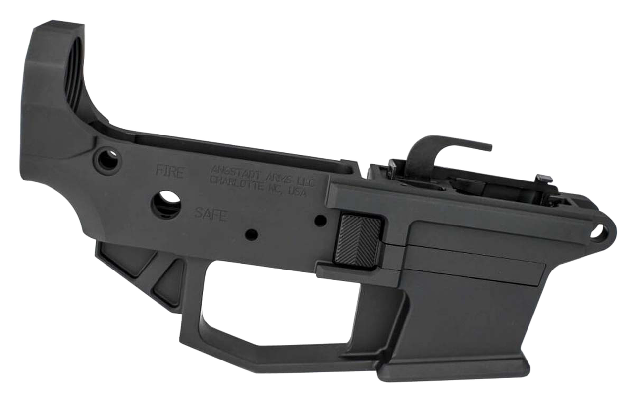 Angstadt Arms Lower Receiver AR-15 Platform 9mm, 7075 T6 Alum, Black Hardcoat Anodized, Accepts Glock Mags