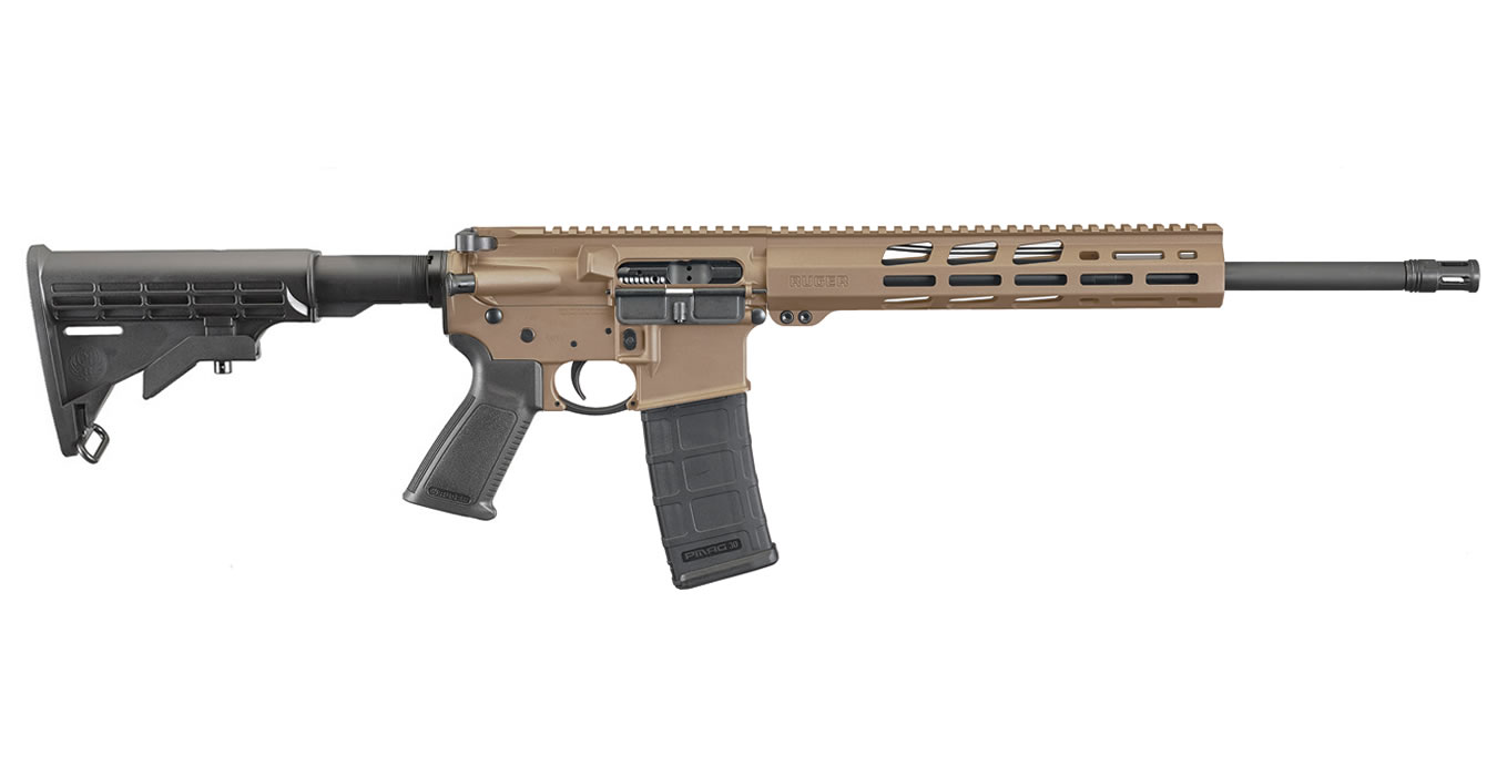 AR-556 5.56mm Barrett Brown Cerakote Semi-Automatic Rifle with Free Float Handguard