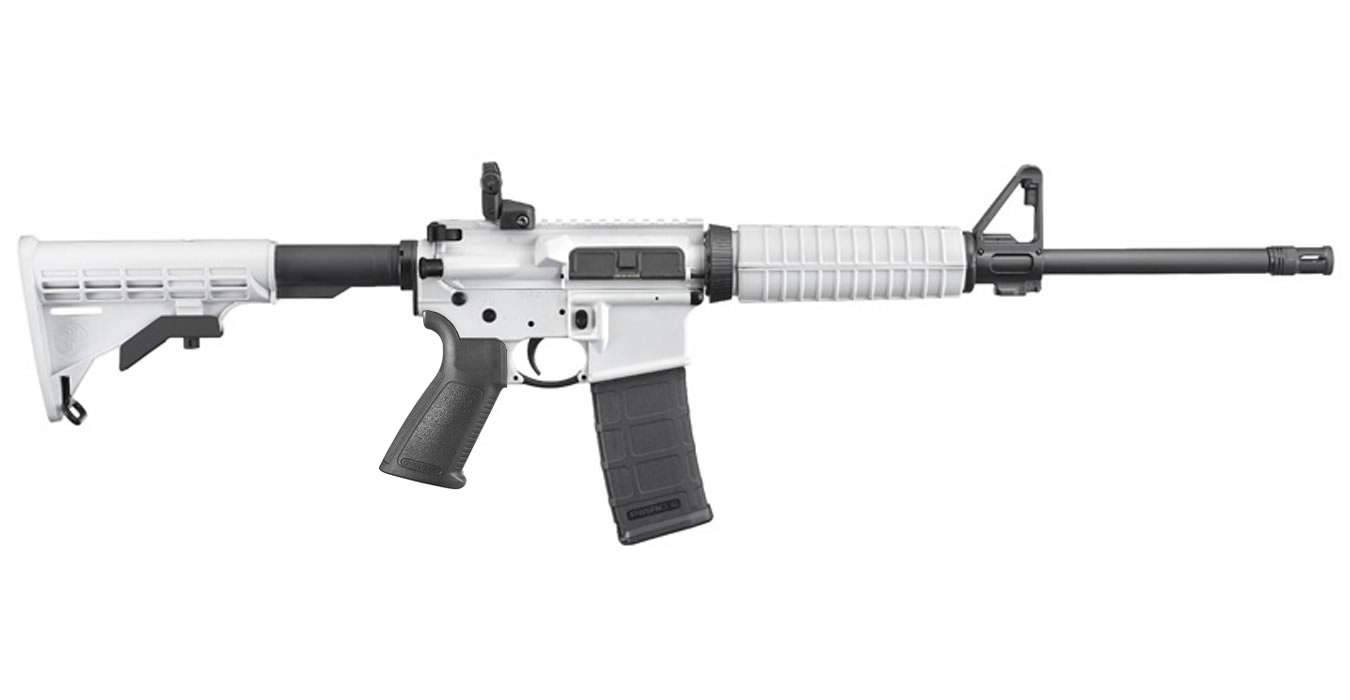 AR-556 Semi-Automatic 5.56 NATO Rifle with White Cerakote Finish