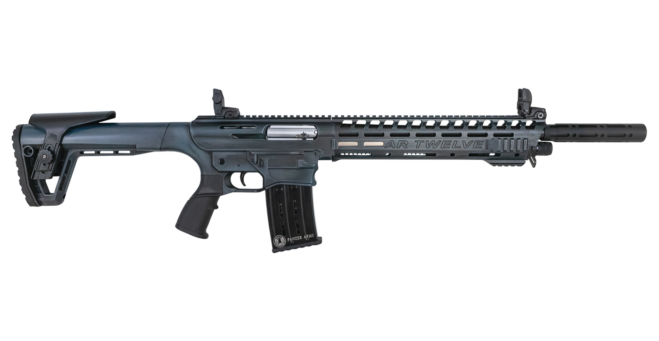AR Twelve 12 Gauge Semi-Auto Shotgun with Distressed Blue Finish