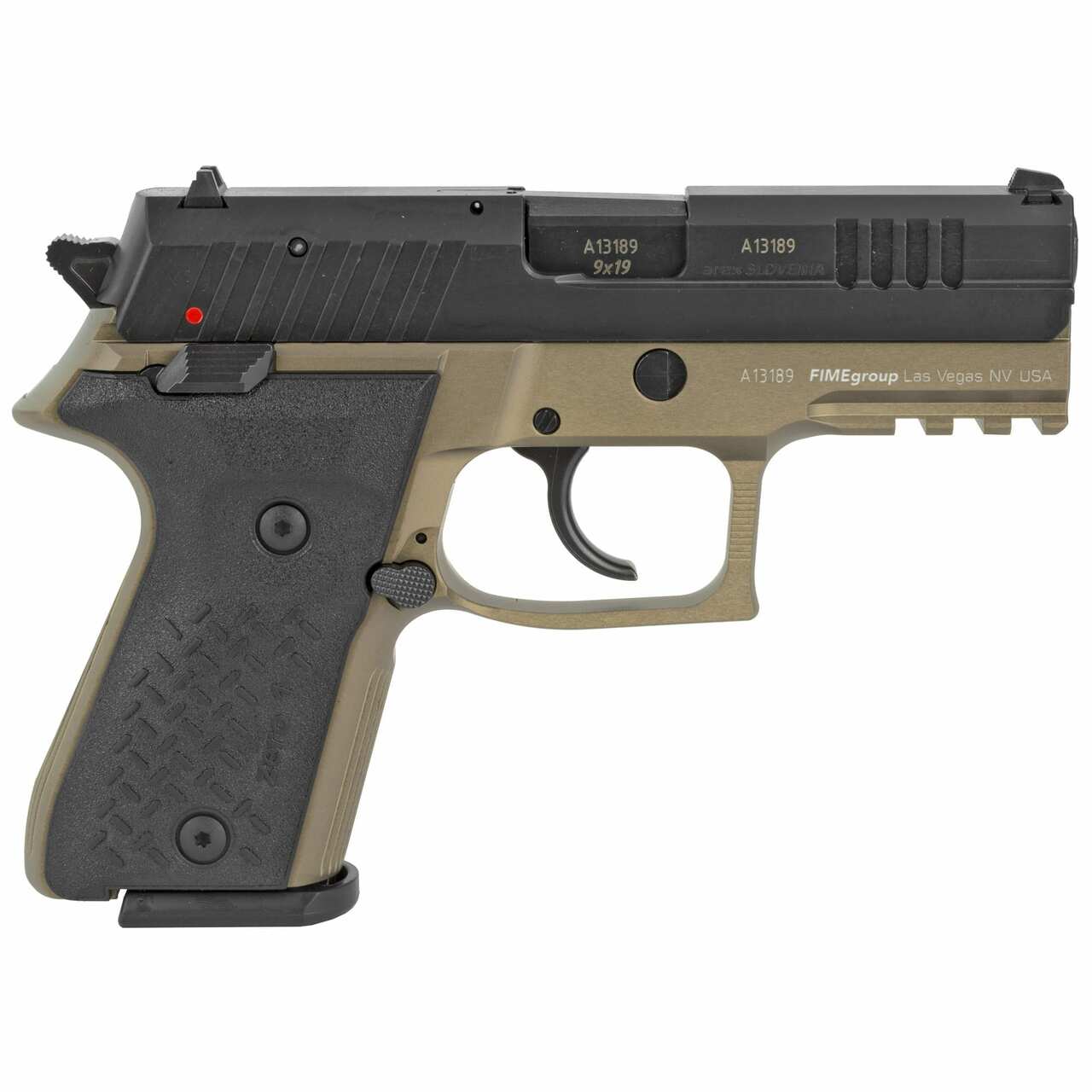 Arex Rex Zero 1 Compact 9mm, 3.85″ Barrel, Contrast Sights, Flat Dark Earth, 15rd