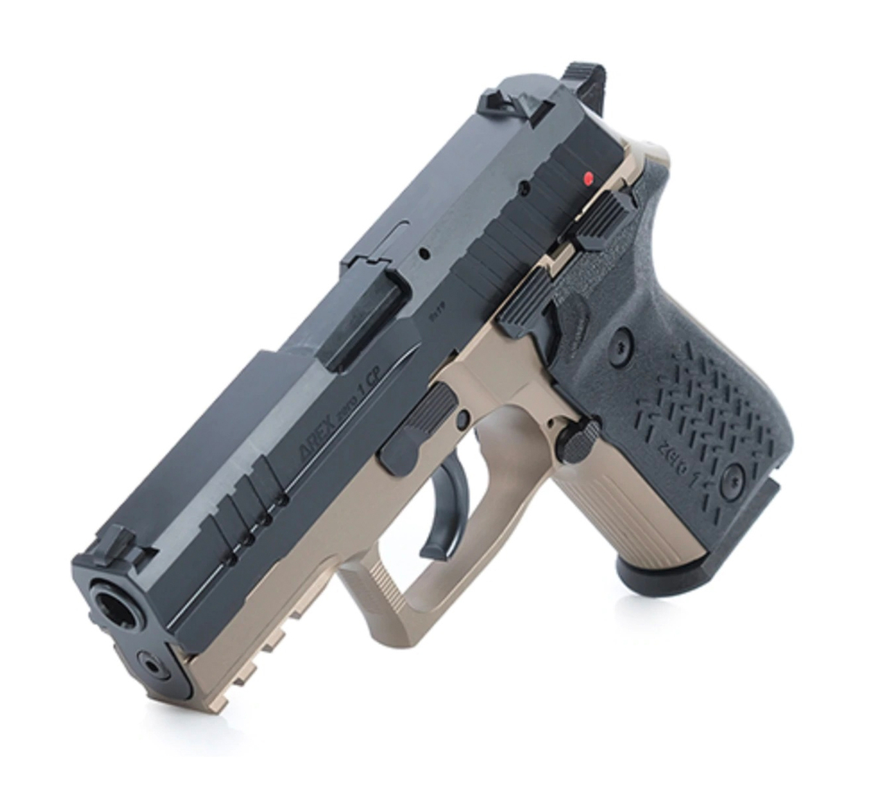 Arex Zero 1 Compact 9mm, 3.85″ Barrel, Aluminum Frame, Black/FDE, 15rd