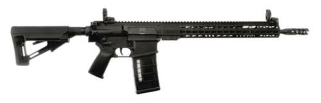 Armalite AR-10 Tactical 7.62x51mm 16″ Barrel Magpul MBUS Flip-Up Sights Magpul STR Collapsible Stock Black 25rd