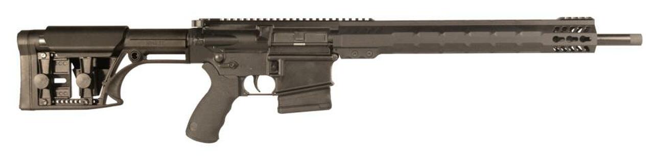 Armalite AR-10 Versatile Sporting Rifle 7.62x51mm 18″ Threaded Barrel 5/8×24 TPI MBA-1 Light Weight Precision Adjustable Stock Black 10rd California Compliant