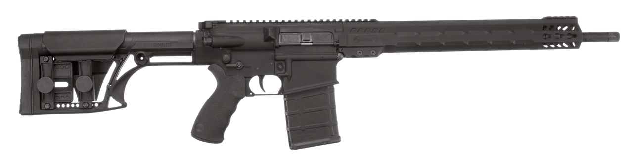 Armalite AR-10 Versatile Sporting Rifle 7.62x51mm 18″ Threaded Barrel 5/8×24 TPI MBA-1 Light Weight Precision Adjustable Stock Black 20rd