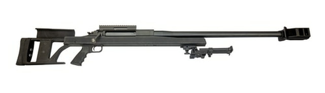 Armalite AR-50A1 .50 BMG, 30″ Barrel, GGG Bipod, Aluminum Stock, Black, Display Model
