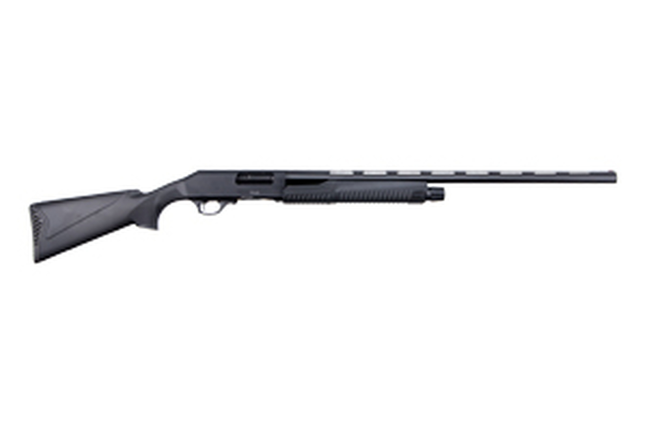 Armsco 12 Ga Pump Shotgun 3″ Chamber 28″ Barrel Black Synthetic Stock