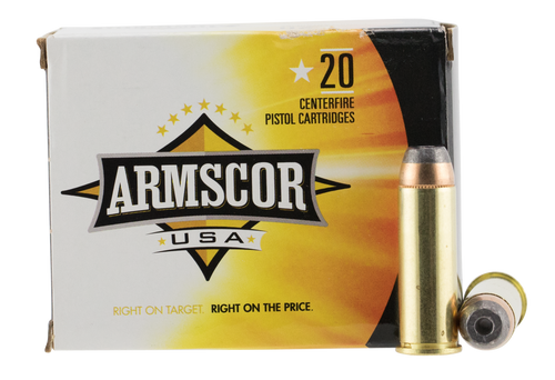 Armscor 44 Remington Magnum, 240gr, Jacketed Hollow Point, 20rd Box