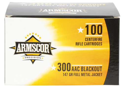 Armscor Precision 300 Blackout, 147gr, 1800 fps, FMJ 100Bx/12Cs