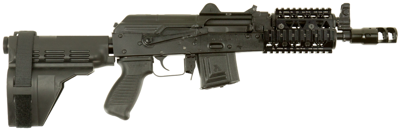 Arsenal AR-15 Pistol SA 5.56 NATO/223 8.5″ Barrel, Brake 4 Rail PS Brace