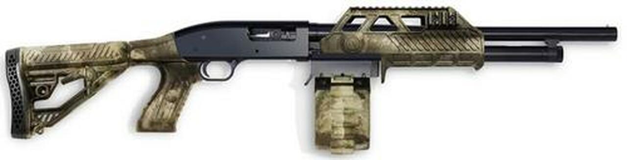 AT Maverick 88 Pump 12ga 18.5″ 2.75″ Barrel, MultiCam Synthetic Adjustable Stock, PG Black, 10rd