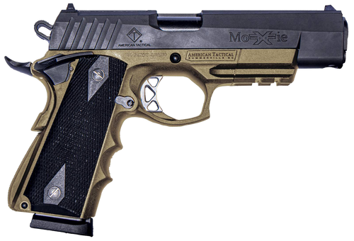 ATI FXH-45 Moxie 45 ACP, 4.25″ Barrel, Flat Dark Earth Frame, Black Slide/Grip, 8rd