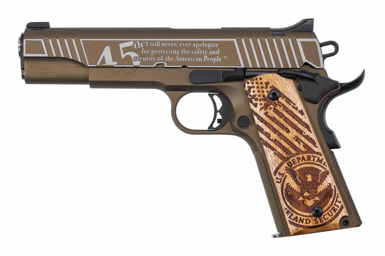 Auto-Ordnance 1911 Trump 45th President V2 45 ACP, 5″ Barrel, Bronze/Copper, 7rd