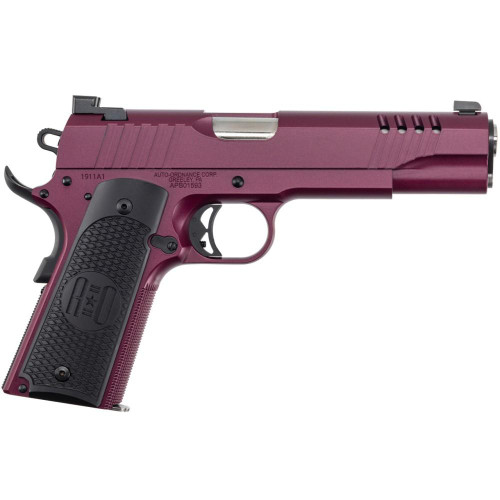 Auto-Ordnance 1911A1 45 ACP, 5″ Barrel, Black Cherry, 7rd