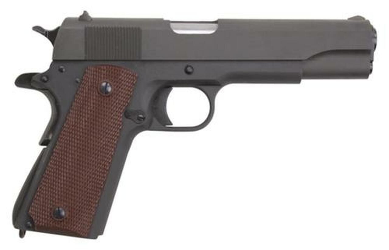 Auto Ordnance 1911A1 45 ACP, 5″, WWI, I Parkerized, Plastic Grips, Blemished