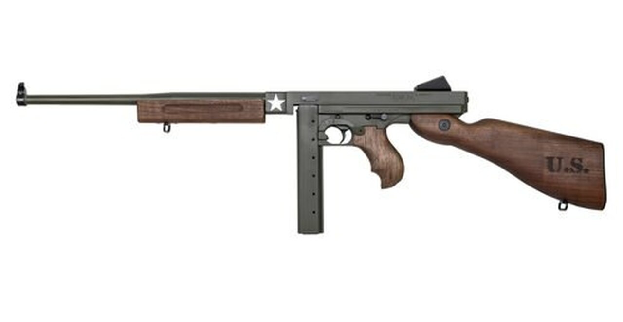 Auto-Ordnance M1 Carbine Tanker .45 ACP, 16.5″ Barrel, Walnut, OD Green, 20rd/30rd